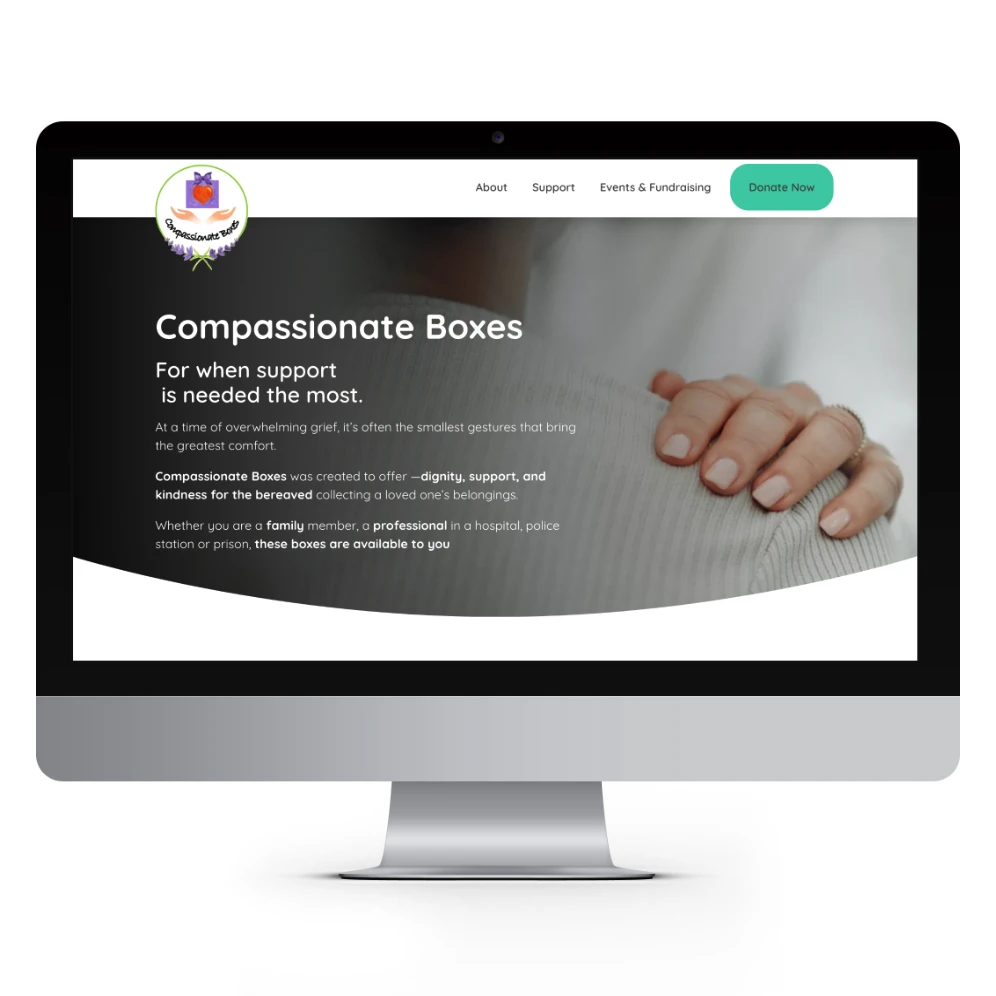 Bereavement Support Website for UK Charity
