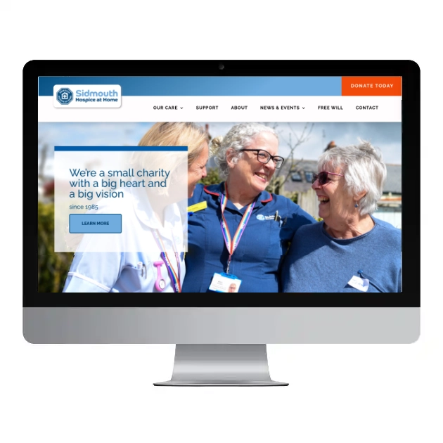 Small business website design example by Chiara Broom