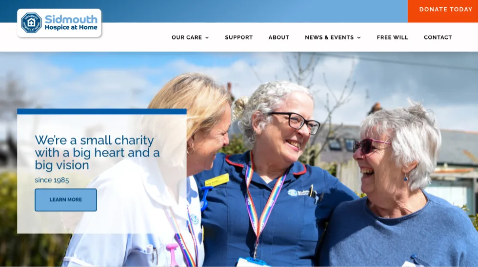 Home 1 Charity Web Design